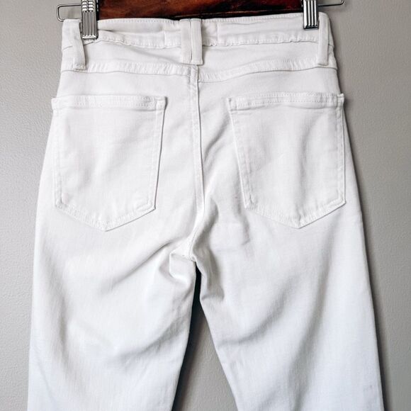 Just Black White Skinny Jean Size 24 - Picture 6 of 8